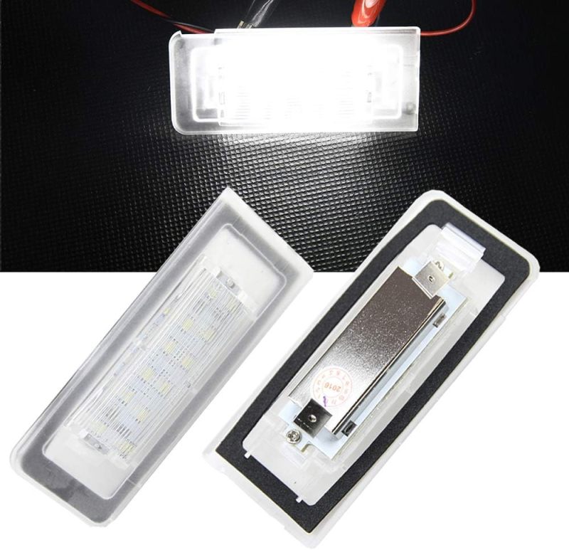 TT Led License Plate Lights Rear Tag OEM Replacement Number Lamp Assembly for Aud TT 8N 1999-2006 Xenon White Light Bulbs