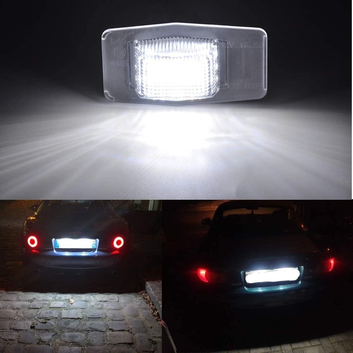 NSLUMO Escape Led License Plate Bulb Car Led Number Plate Rear Tail Light Kit For F'ord Escape 2001-2007 Mercury Mariner 2005-2007 License Plate Frame Light