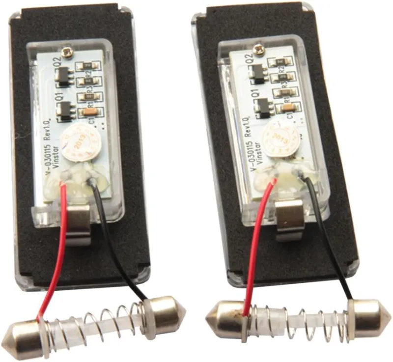 NSLUMO LED Rear License Plate Light Bulb Assembly Directly Fit Replacement for 2006-2014 2nd Gen MINICooper R56 R57 R58 Coupe R59 Roadster