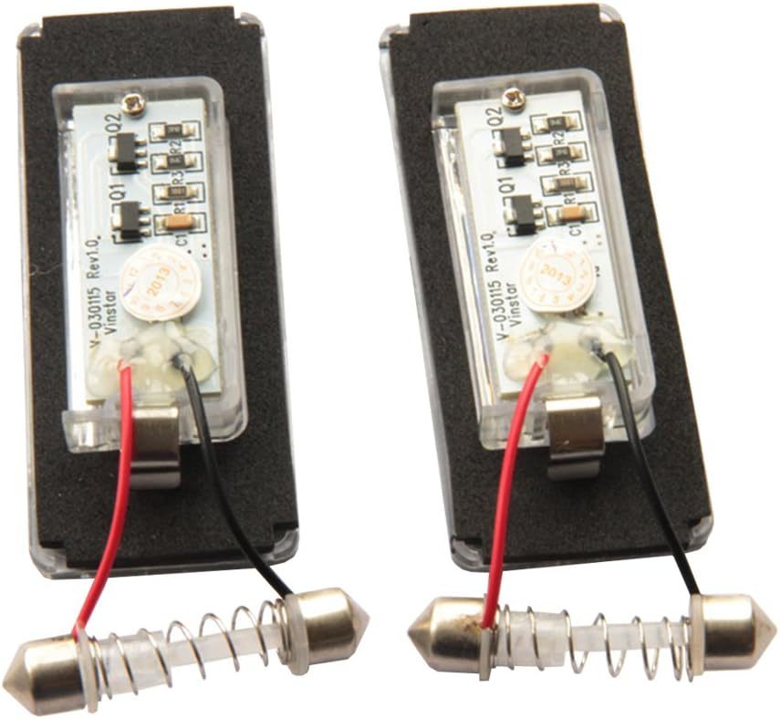 NSLUMO LED Rear License Plate Light Bulb Assembly Directly Fit Replacement for 2006-2014 2nd Gen MINICooper R56 R57 R58 Coupe R59 Roadster