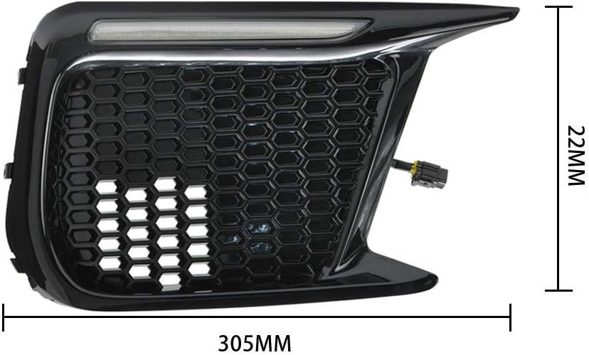 NSLUMO Amber Sequential Turn Signals Switchback White LED DRL Fog Bezels Compatible with 2018-2021 Su'baru WRX STI