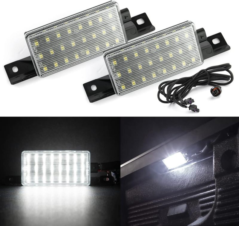 NSLUMO LED Truck Bed Lights Compatible w/ 2014-2019 Chevy Silverado GMC Sierra 1500 2500HD 3500HD Pickup Truck, 6000K 24-SMD Led Bright White Bed Light Kit Rear Cargo Area Lamp OEM Replacement