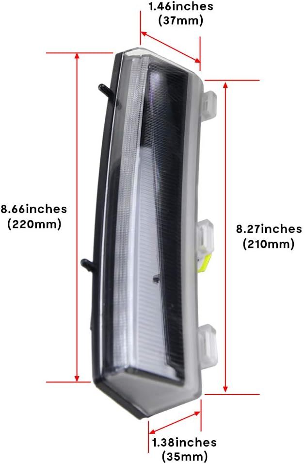 NSLUMO 3D Daylight DRL Led Light Assembly for Ni'ssan 350Z/Z33 06-09 Ultra-bright White LED Daytime Running Lights with Amber/Yellow Turn Signal Light Smoked Lens(2006-2009 Ni'ssan 350Z LCI)