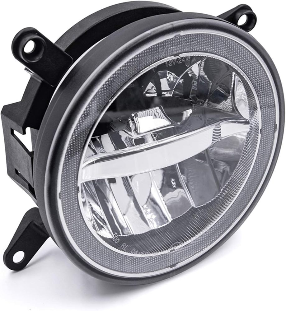 NSLUMO Mus-tang DRL Led Fog Light Kit LED Halo Fog Lights Daytime Running Driving Lamp for 2005-2009 Mus-tang GT Center Opening Grille Halo DRL Led Round Fog Lights Super Bright