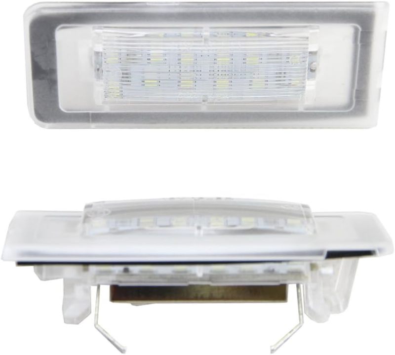 TT Led License Plate Lights Rear Tag OEM Replacement Number Lamp Assembly for Aud TT 8N 1999-2006 Xenon White Light Bulbs