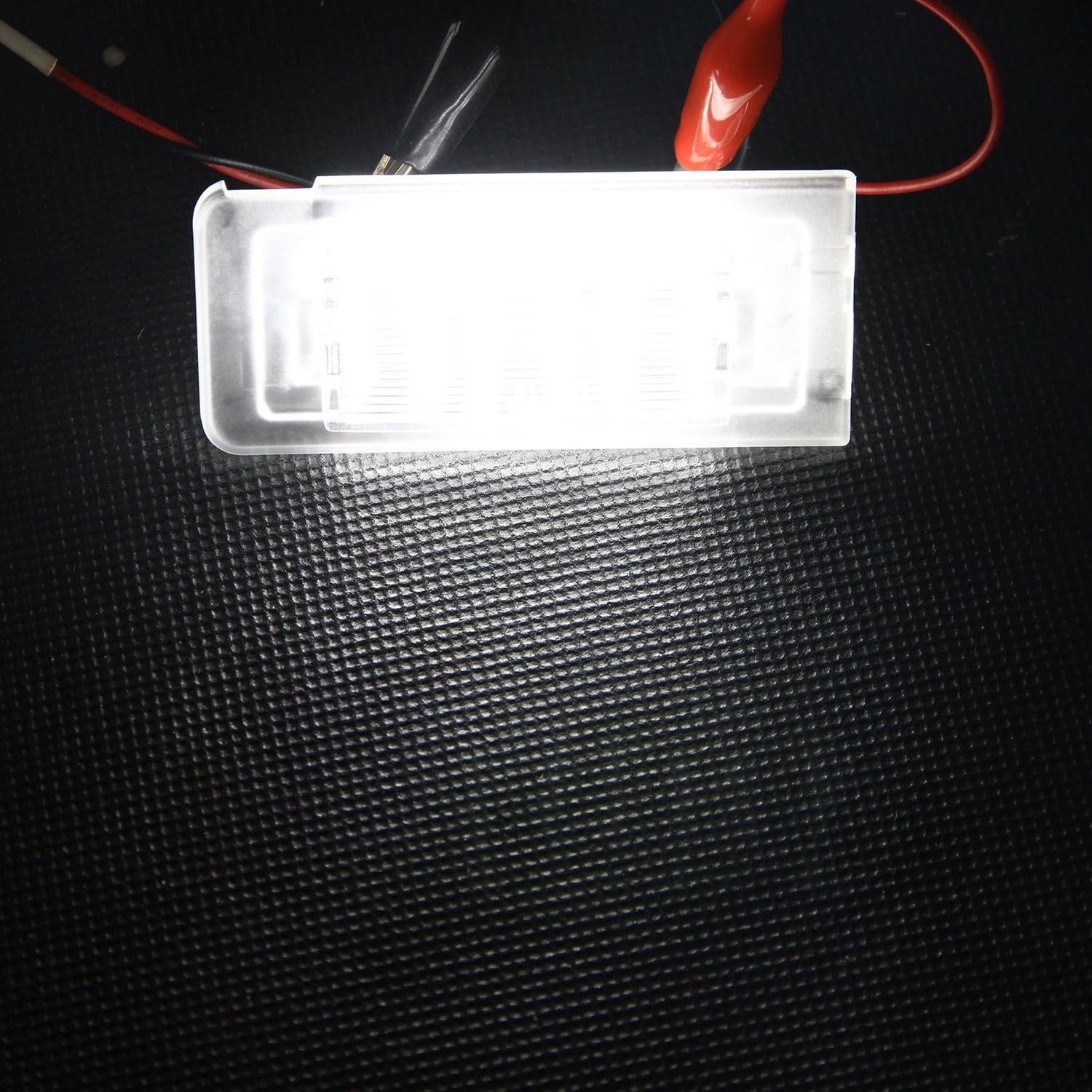 TT Led License Plate Lights Rear Tag OEM Replacement Number Lamp Assembly for Aud TT 8N 1999-2006 Xenon White Light Bulbs