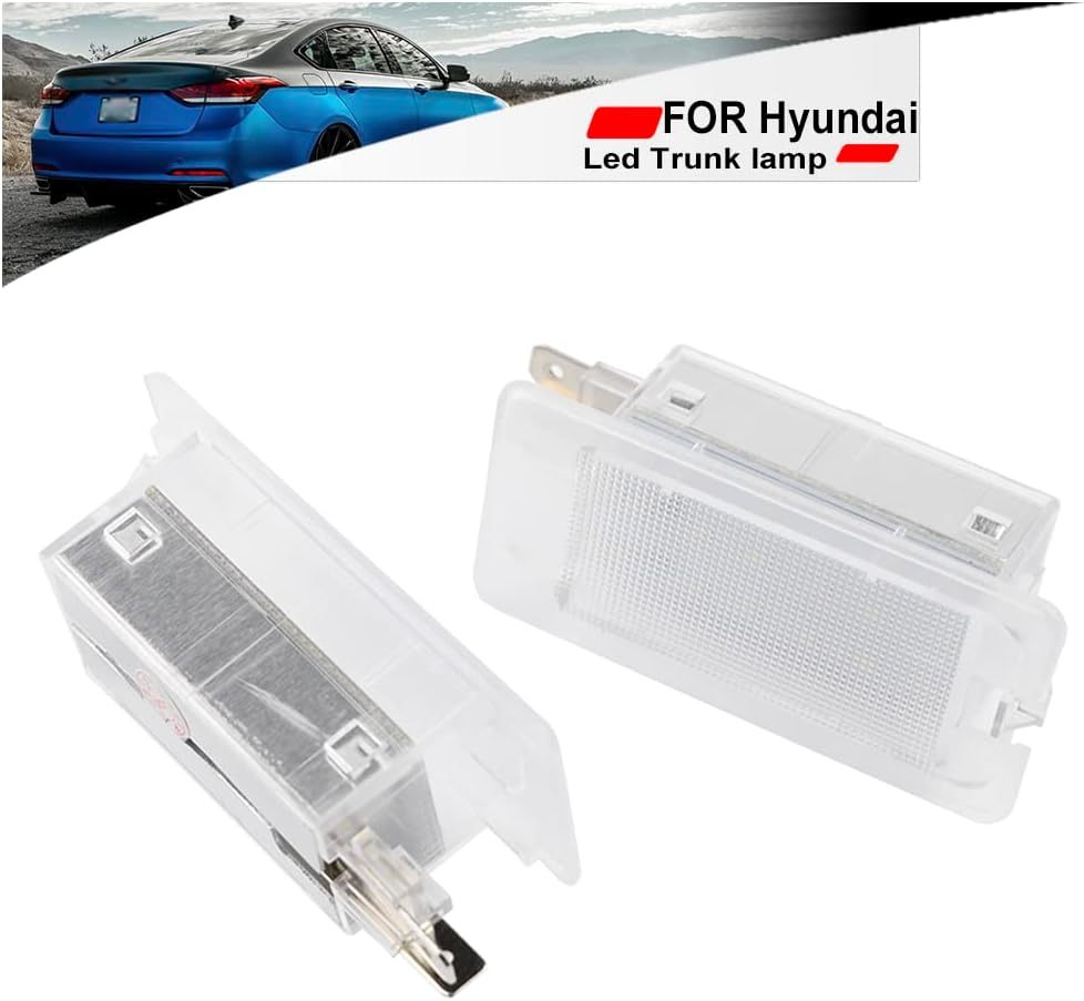 NSLUMO Led Luggage Compartment Light Replacement for 2006-2023 Hyundai Sonata Elantra Kia Forte Optima K5 6000K 18-SMD White Trunk Interior Lamp Bulb OEM Fit