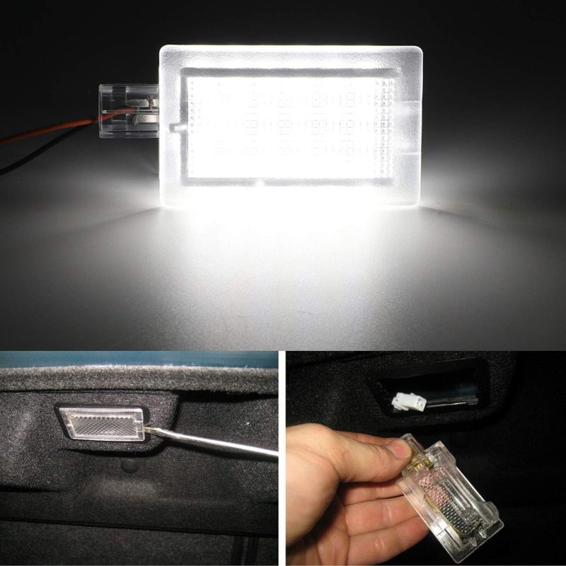 NSLUMO Led Door Courtesy Light Trunk Lamp for Dodge Charger Challenger Dart Chrysler 200 300 Xenon White 6000k Led Luggage Compartment Footwell Light