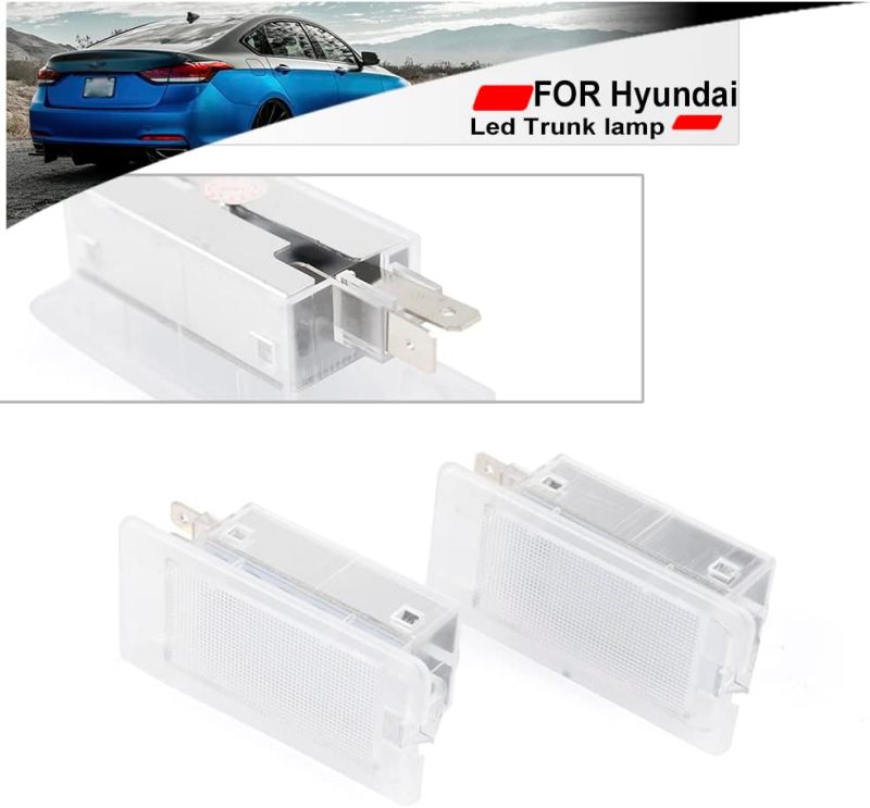 NSLUMO Led Luggage Compartment Light Replacement for 2006-2023 Hyundai Sonata Elantra Kia Forte Optima K5 6000K 18-SMD White Trunk Interior Lamp Bulb OEM Fit