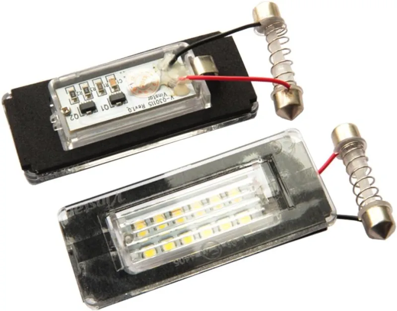 NSLUMO LED Rear License Plate Light Bulb Assembly Directly Fit Replacement for 2006-2014 2nd Gen MINICooper R56 R57 R58 Coupe R59 Roadster