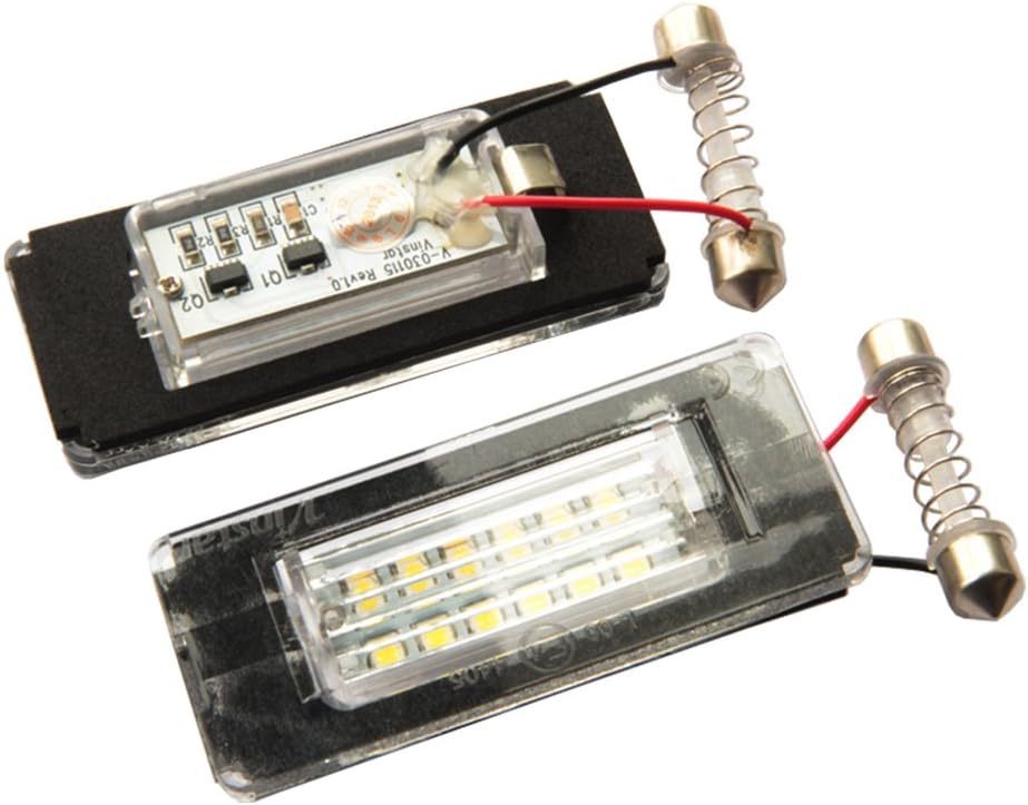 NSLUMO LED Rear License Plate Light Bulb Assembly Directly Fit Replacement for 2006-2014 2nd Gen MINICooper R56 R57 R58 Coupe R59 Roadster