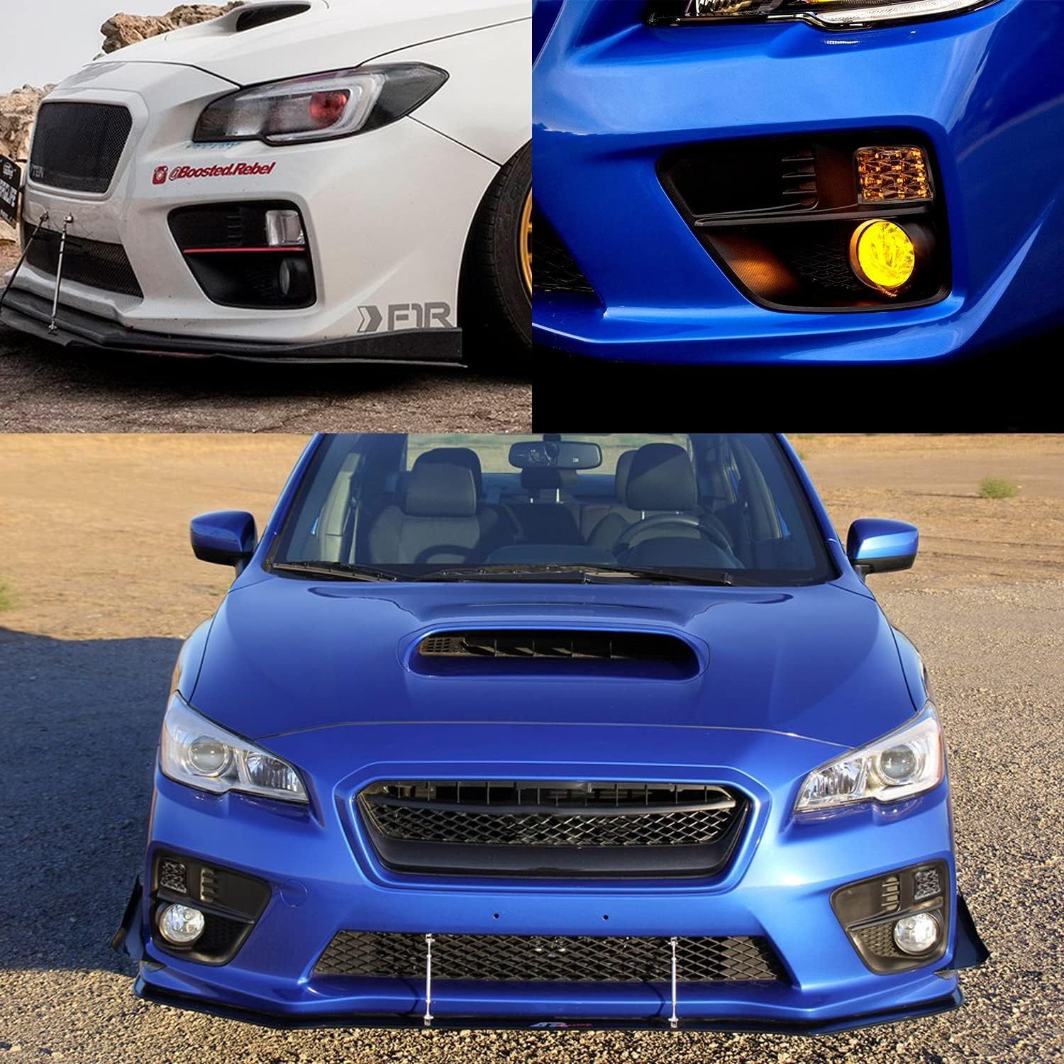 WRX Led Bumper Turn Signal Lights Assembly for 2015-up Su'baru WRX STI WRX Premium JDM Style Smoked Lens 12-Led Corner Light Kit Amber Turn Signals Error Free OEM Turn Signal Lamp Assy Replacement