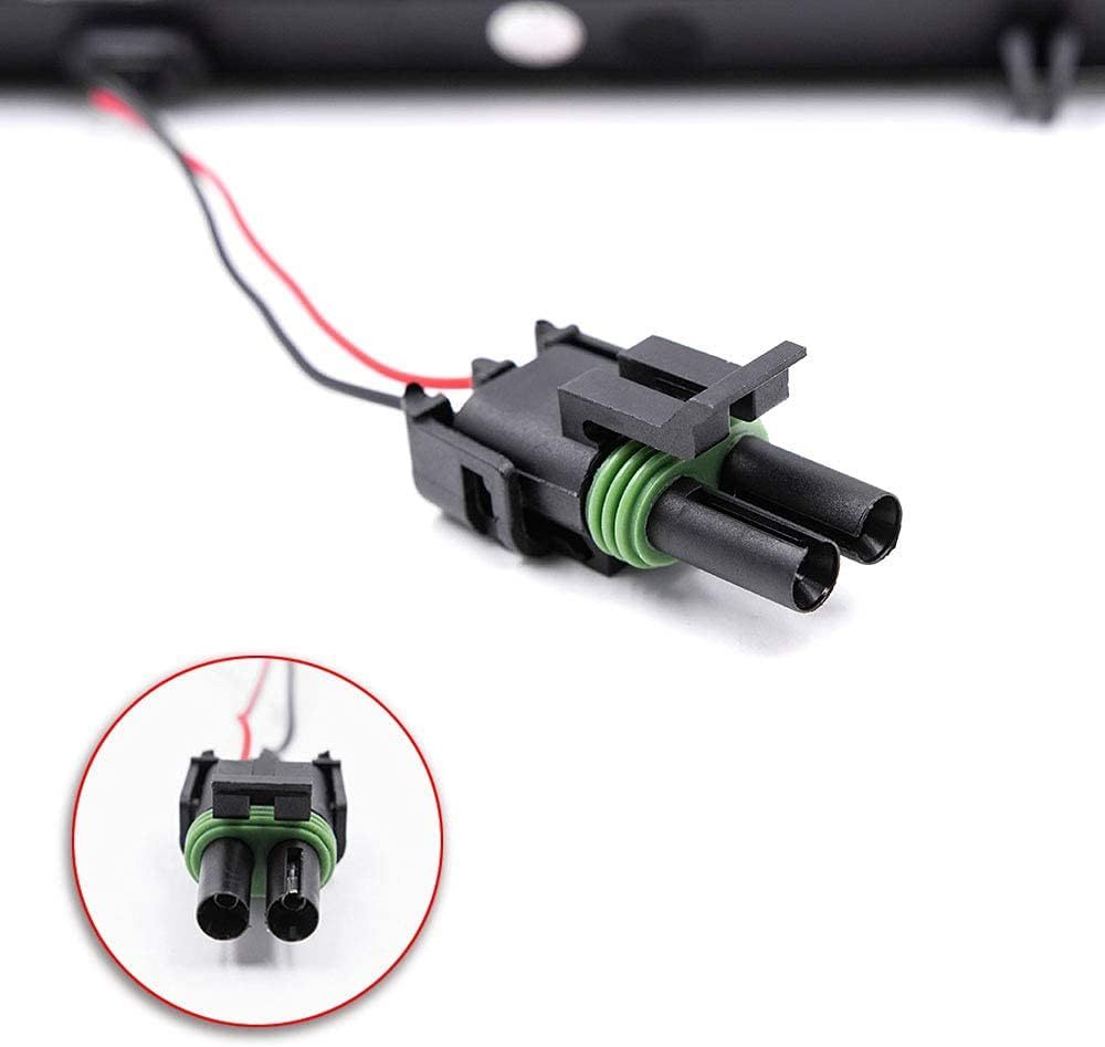 NSLUMO Led Tailgate Light Bar for Chevy Silverado 2500HD 3500HD GMC 2001-2014 54-SMD LED Rear Red Brake Light Smoked Lens OEM#15248604 15744722