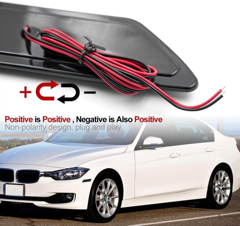 Front Bumper Led Side Markers Compatible w/ 2012-2015 B-M-W F30 F31 Pre-LCI 3 Series 328i Xenon White Led Side Marker Repeater Lights Signal Reflector Lamps Replace OEM Amber Reflectors Smoked Lens