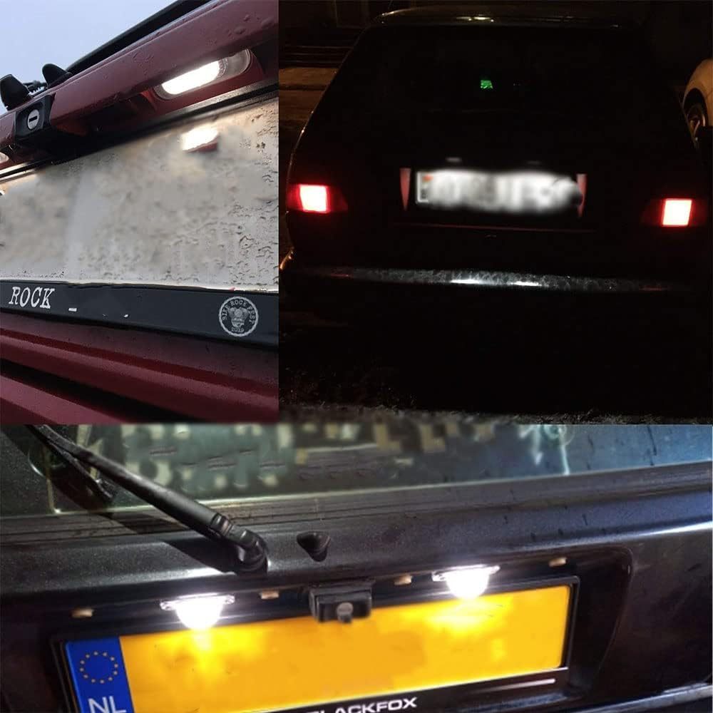NSLUMO Led License Plate Light Bulb LED Number Plate Light 12V Canbus Xenon White for V'W Golf II MK2 GTi Mk2 A2 1983-1992