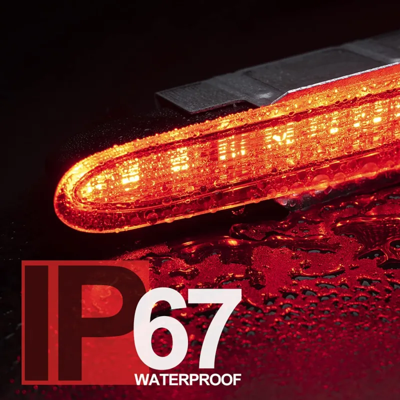 NSLUMO Led Third Brake Light Replacement for Mercedes R230 SL-Class 2007-2012 Benz SL550 AMG 2003-2006 SL500 SL55 AMG Red LED 3rd Brake Center High Mount Stop Lamp Red Lens CHMSL 923-278