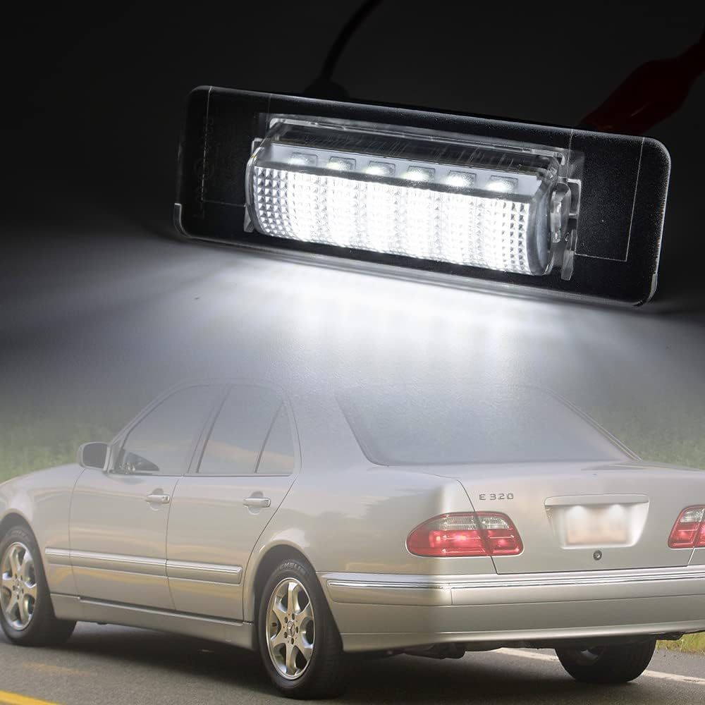 NSLUMO LED License Plate Bulb for AMG Rear Tag License Plate Tail Lamp White For Mercedes Ben-z W210 W202 E300 E55 C230 C43 AMG Canbus Car Styling Assembly Replacement Kit