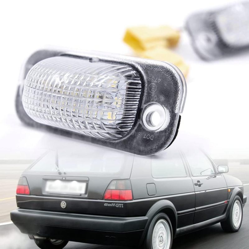 NSLUMO Led License Plate Light Bulb LED Number Plate Light 12V Canbus Xenon White for V'W Golf II MK2 GTi Mk2 A2 1983-1992