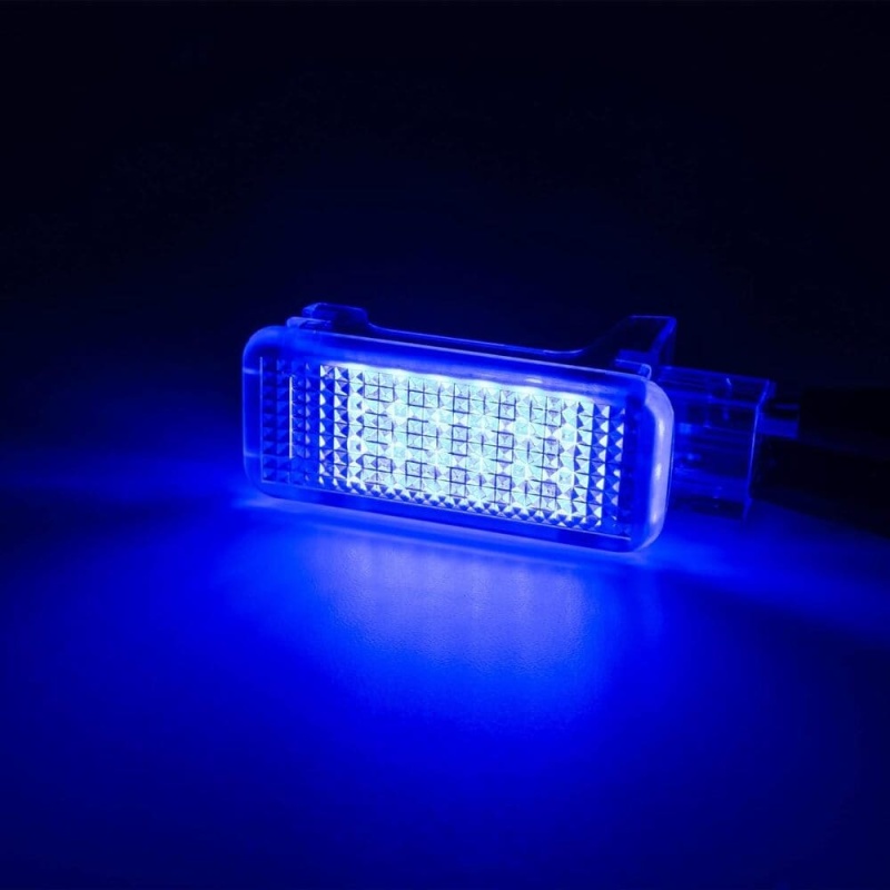 LED Courtesy Door Projector Light Replacement for Audi A3 A4 A5 A6 A7 S3 S4 S5 S6 S7 Q5 Q7 TT, VW, Porsche, 18-SMD White/Red/Blue