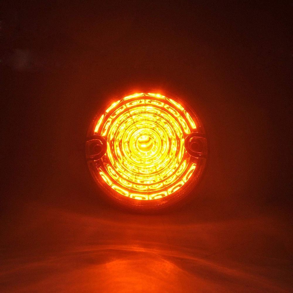 10pcs Upgrade Round Led Indicator Light Rear Tail Lamp Fog & Reverse & Front Side Light for 1990-2016 Land Rover Defender  Smoked Lens LED Update Complete Light Kit