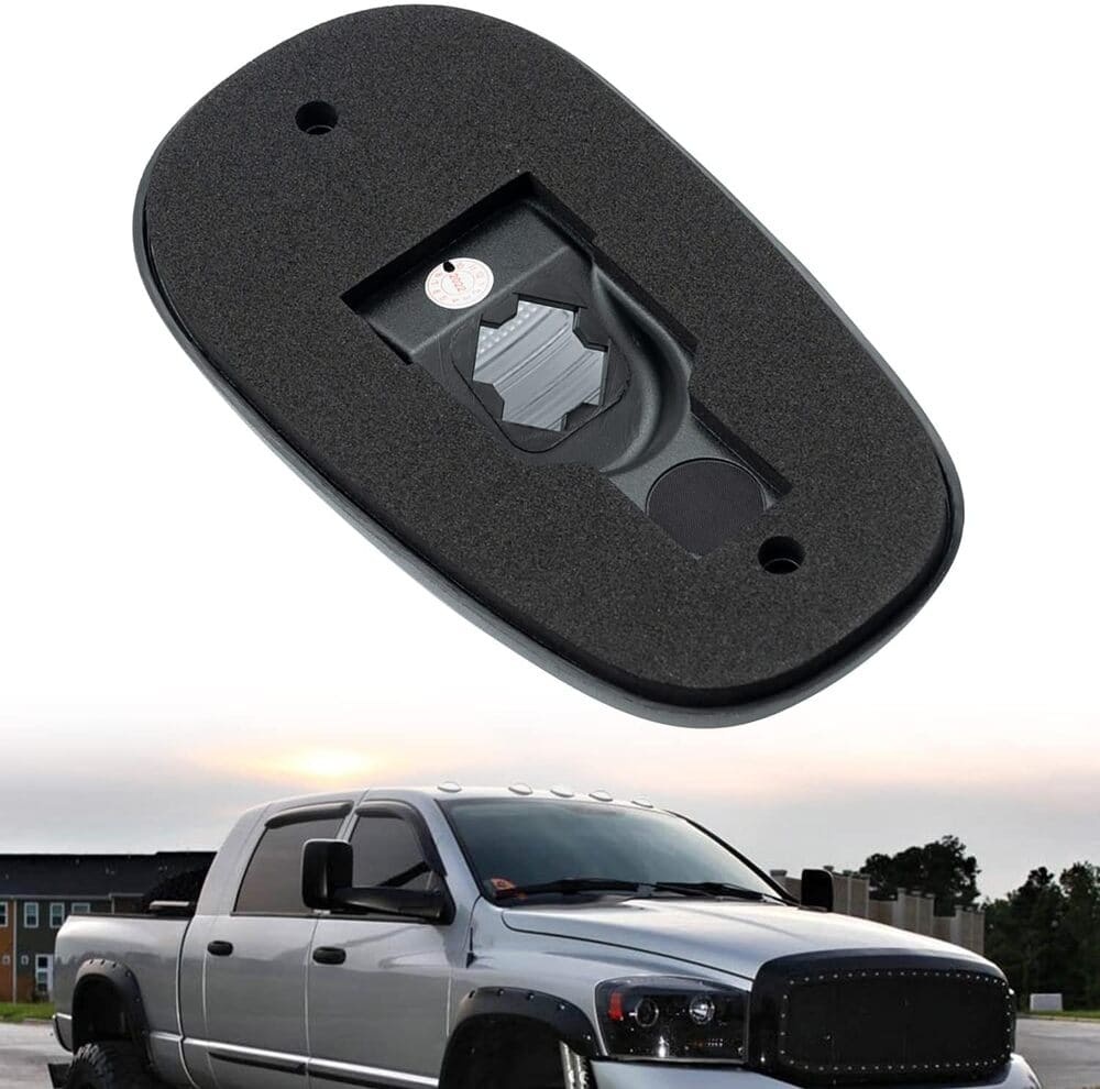 LED Cab Marker Light Housings Compatible w/ 2003-2018 Dodge Ram 1500 2500 3500 Pickup Front Roof Mounted Cab Light Covers Smoked/Clear Lens OEM Fit Cab Roof Marker Running Light Housing Replacement