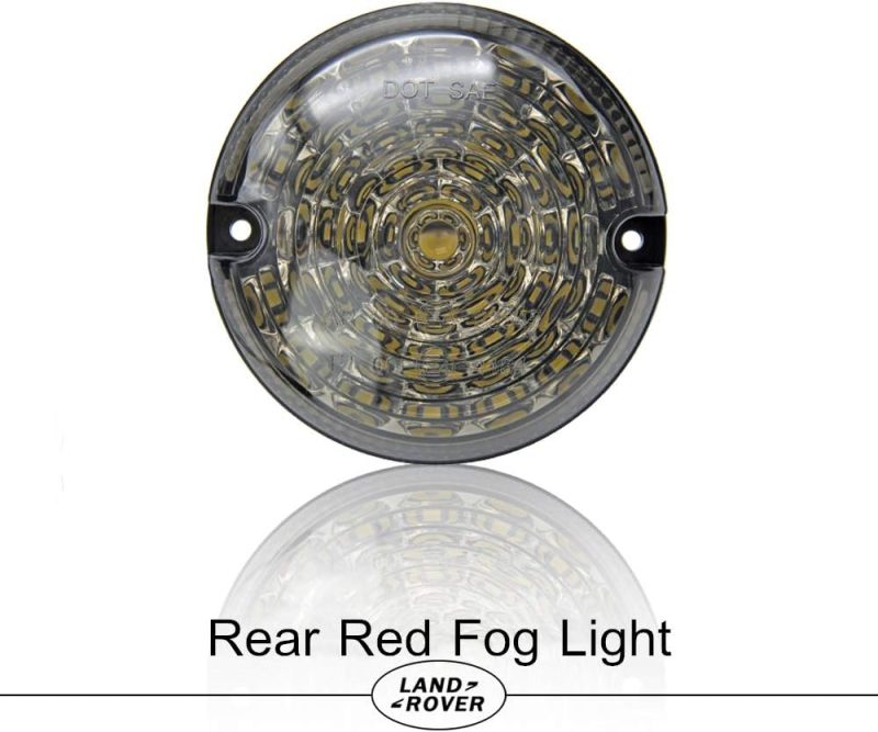 LED Rear Fog Reverse Light 95mm for Land Rover Defender 2001-2016 White Reverse Light Rear Fog Lamp Assembly