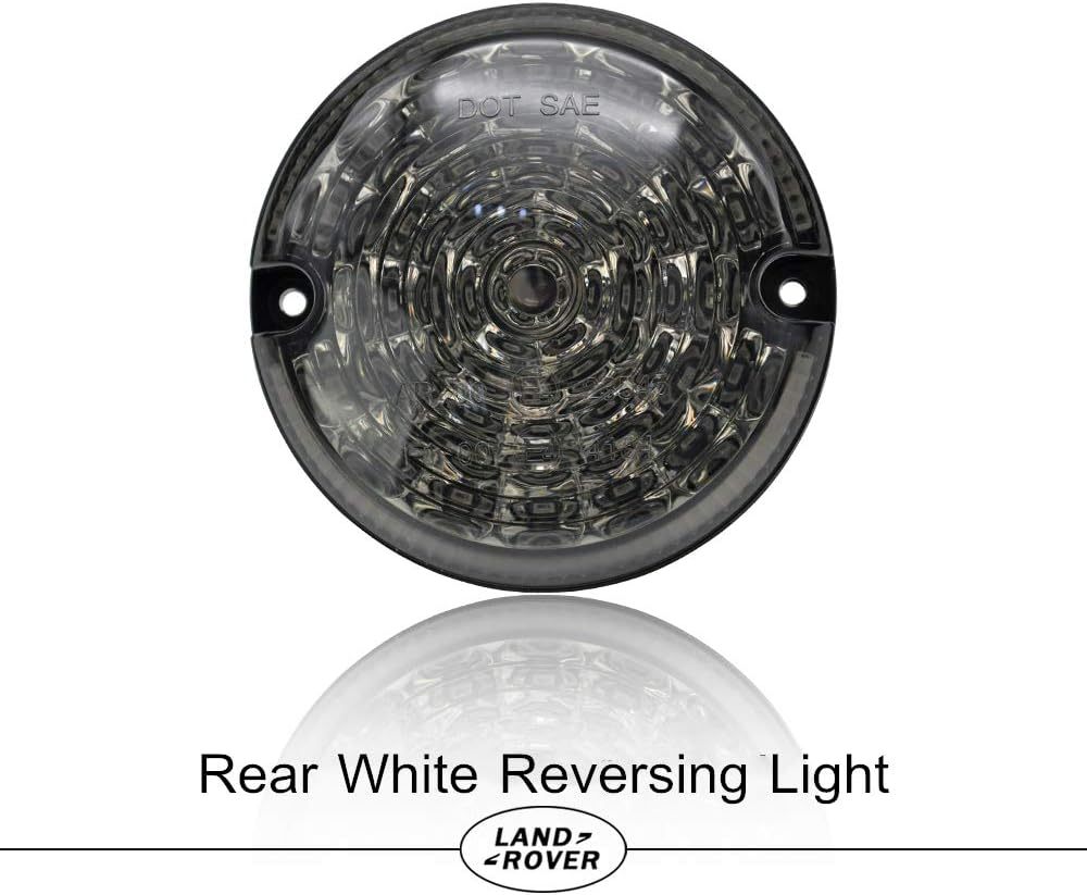 LED Rear Fog Reverse Light 95mm for Land Rover Defender 2001-2016 White Reverse Light Rear Fog Lamp Assembly