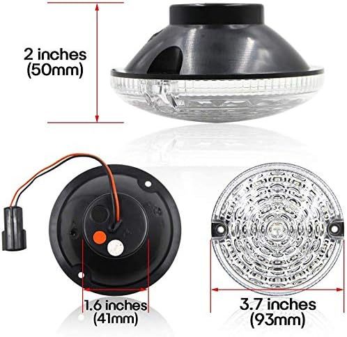 LED Rear Fog Reverse Light 95mm for Land Rover Defender 2001-2016 White Reverse Light Rear Fog Lamp Assembly