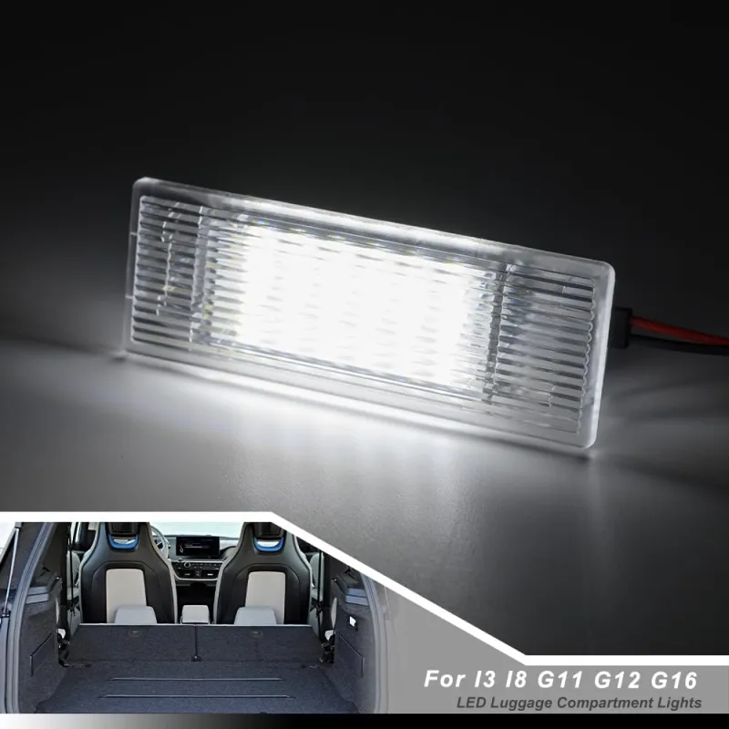 NSLUMO Led Courtesy Luggage Compartment Lights Replacement for 2014-2024 B'MW I3 I8 G11 G12 G16 6500K Xenon White Led Interior Trunk Cargo Light Assembly