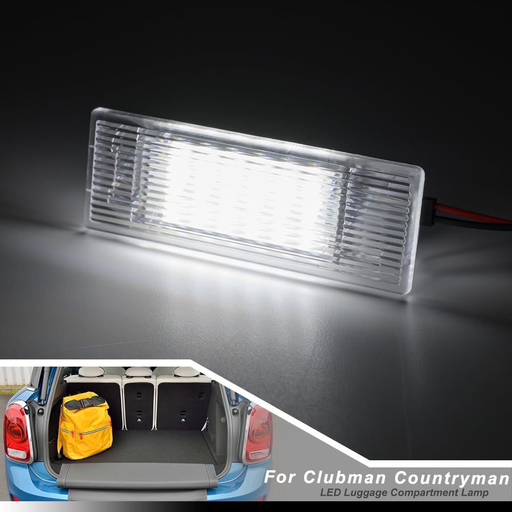 NSLUMO Led Interior Luggage Compartment Lights Replacement for 2015-2023 Mi'ni Clubman F54 Countryman F60 6500K White Led Courtesy Interior Trunk Cargo Light Assembly Error Free