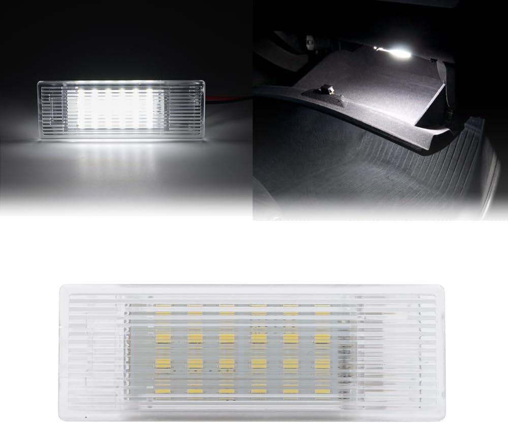 NSLUMO Led Interior Glove Box Courtesy Light Replacement for 2013-2024 B'MW 3 5 6 7 8 Series I3 F34 G30 F12 F13 F06 G32 G11 G12 G14 G15 G16 6500K White LED Glove Box Compartment Lamps Assembly