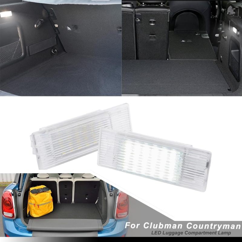 NSLUMO Led Interior Luggage Compartment Lights Replacement for 2015-2023 Mi'ni Clubman F54 Countryman F60 6500K White Led Courtesy Interior Trunk Cargo Light Assembly Error Free