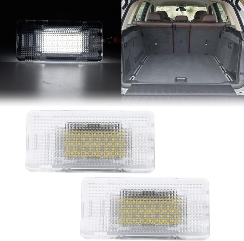 NSLUMO Led Courtesy Luggage Compartment Lights Replacement for B'MW 5 7 Series E39 E60 E38 X1 E84 X5 E53 6500K White Led Interior Trunk Cargo Lamp Assembly