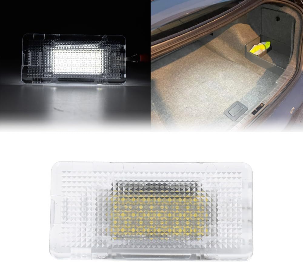 NSLUMO Led Courtesy Luggage Compartment Lights Replacement for B'MW 1 2 3 4 5 6 7 8 Series X1 X2 Z4 Z8 6500K White Led Interior Trunk Cargo Light Assembly