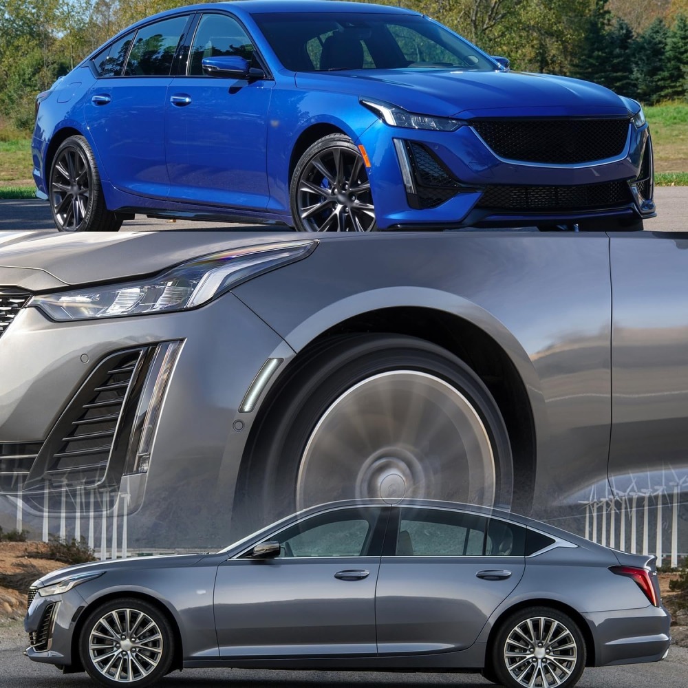 Led Side Marker Lights Compatible Cadillac CT5 2020 2021 2022 2023 Front Bumper Side Marker Reflector Repeater Lamp Amber/White Led