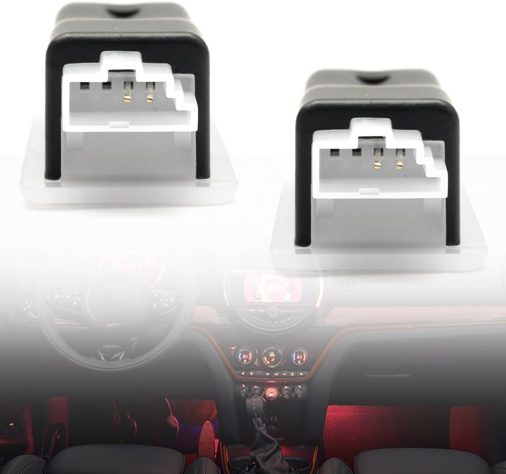 NSLUMO Led Footwell Courtesy Ambient Lights Replacement for 2014-2023 Mi'ni F55 F56 F57 F54 Clubman F60 Countryman Under Dashboard Floor Interior Atmosphere Lamp Assembly
