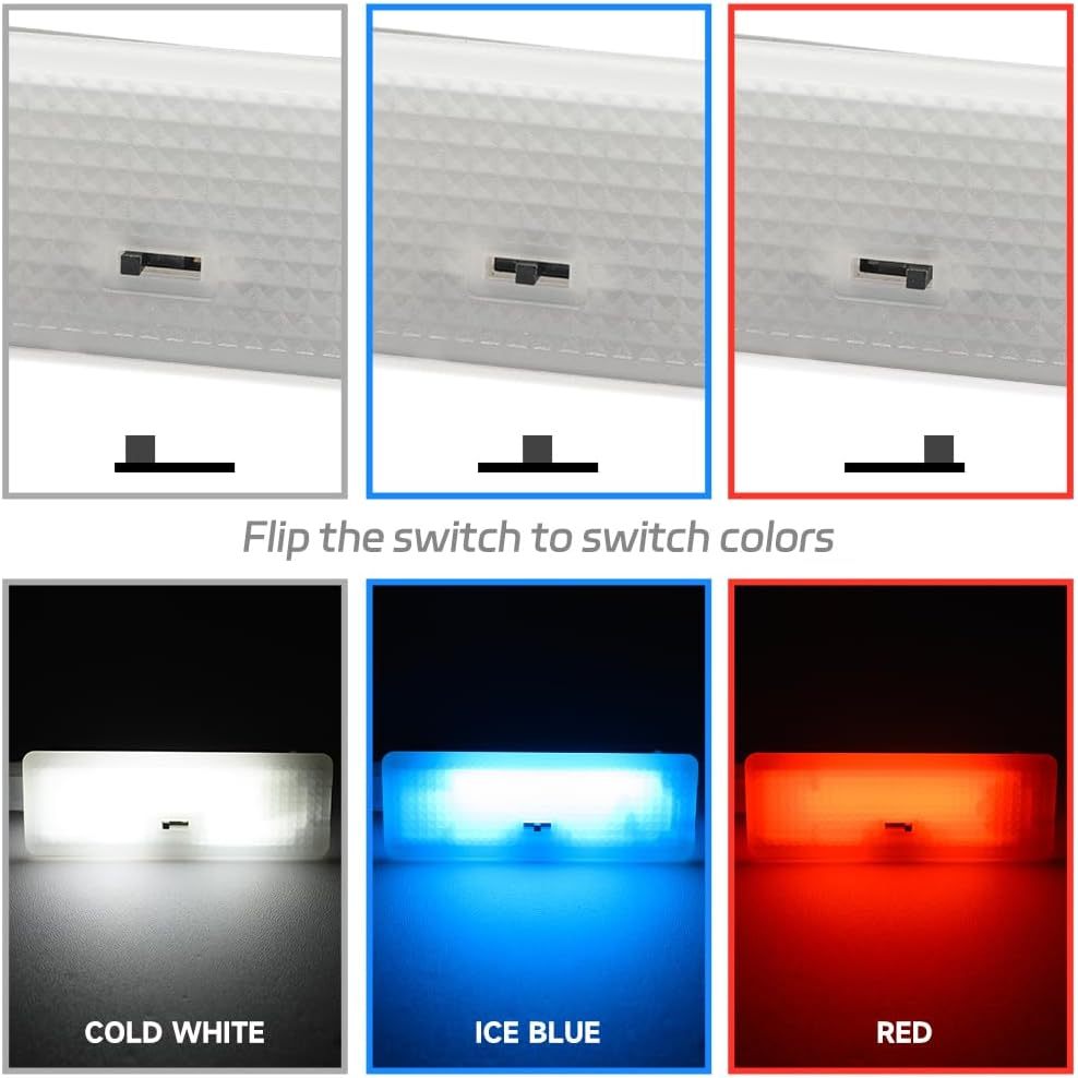NSLUMO Led Footwell Courtesy Ambient Lights Replacement for 2014-2023 Mi'ni F55 F56 F57 F54 Clubman F60 Countryman Under Dashboard Floor Interior Atmosphere Lamp Assembly