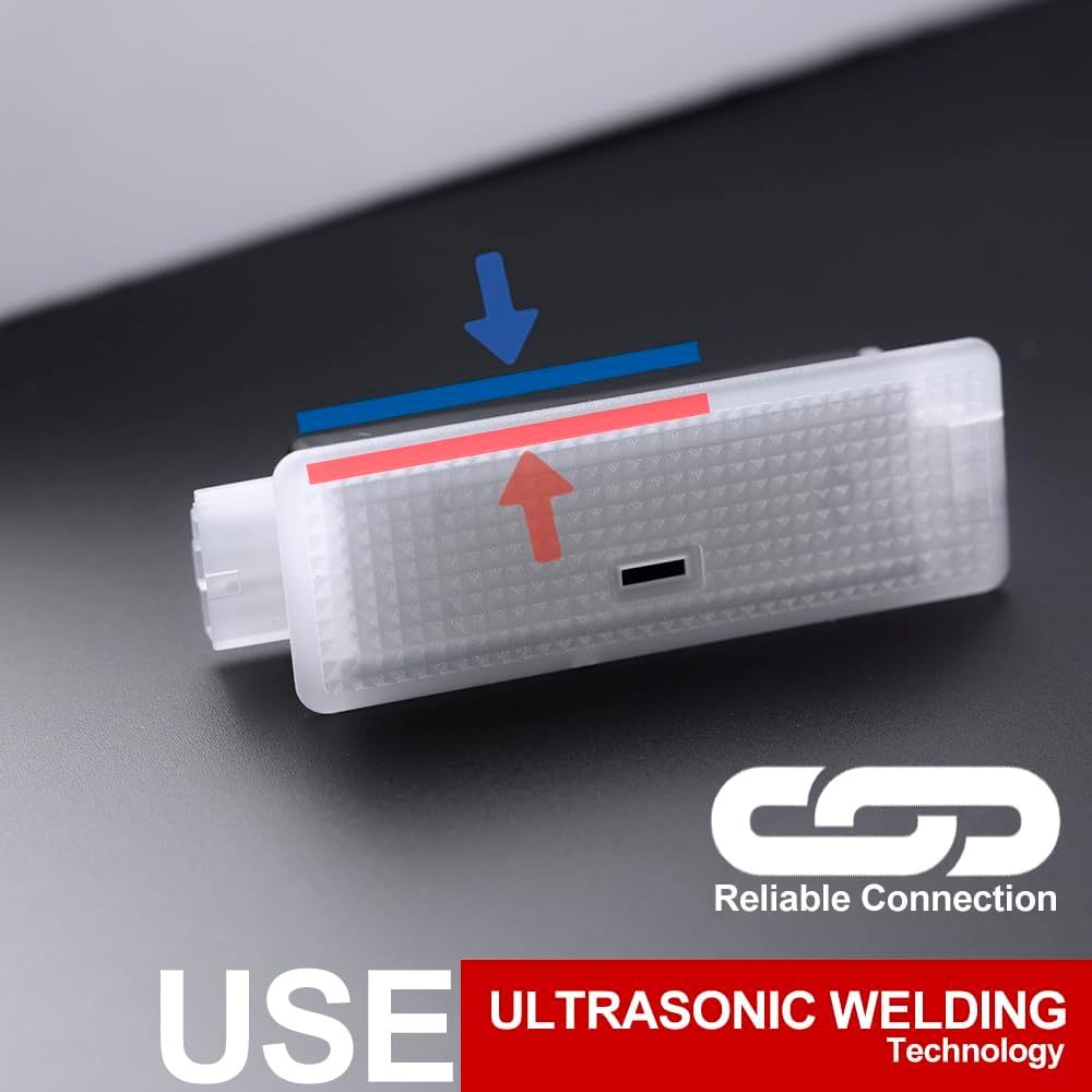 NSLUMO Led Footwell Courtesy Ambient Lights Replacement for 2010-2018 B'MW X1 E84 X3 F25 X4 F26 Under Dashboard Floor Interior Atmosphere Lamp Assembly