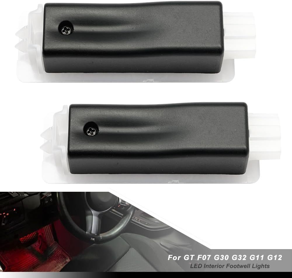 NSLUMO Led Footwell Courtesy Ambient Lights Replacement for 2014-2023 B'MW 5 6 7 Series GT F07 G30 G32 G11 G12 Under Dashboard Floor Interior Atmosphere Lamp Assembly