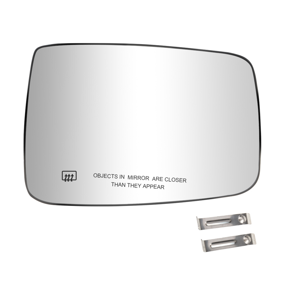 Side Heated Mirror With Rear Holder Side View Exterior Flat Mirror for 2009-2018 Dodge Ram 1500 2500 Replacement 68050299AA 68050298AA