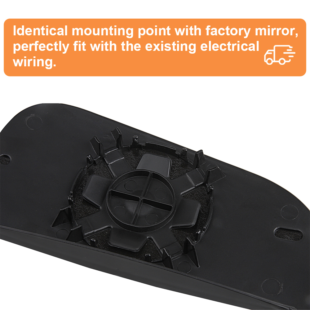 Side View Convex Lower Mirror Driver Left Side View Convex Mirror Backing Plate for 2009-2020 Dodge Ram 1500 2500 3500 4500 5500 Replacement 68067731AA 68067730AA