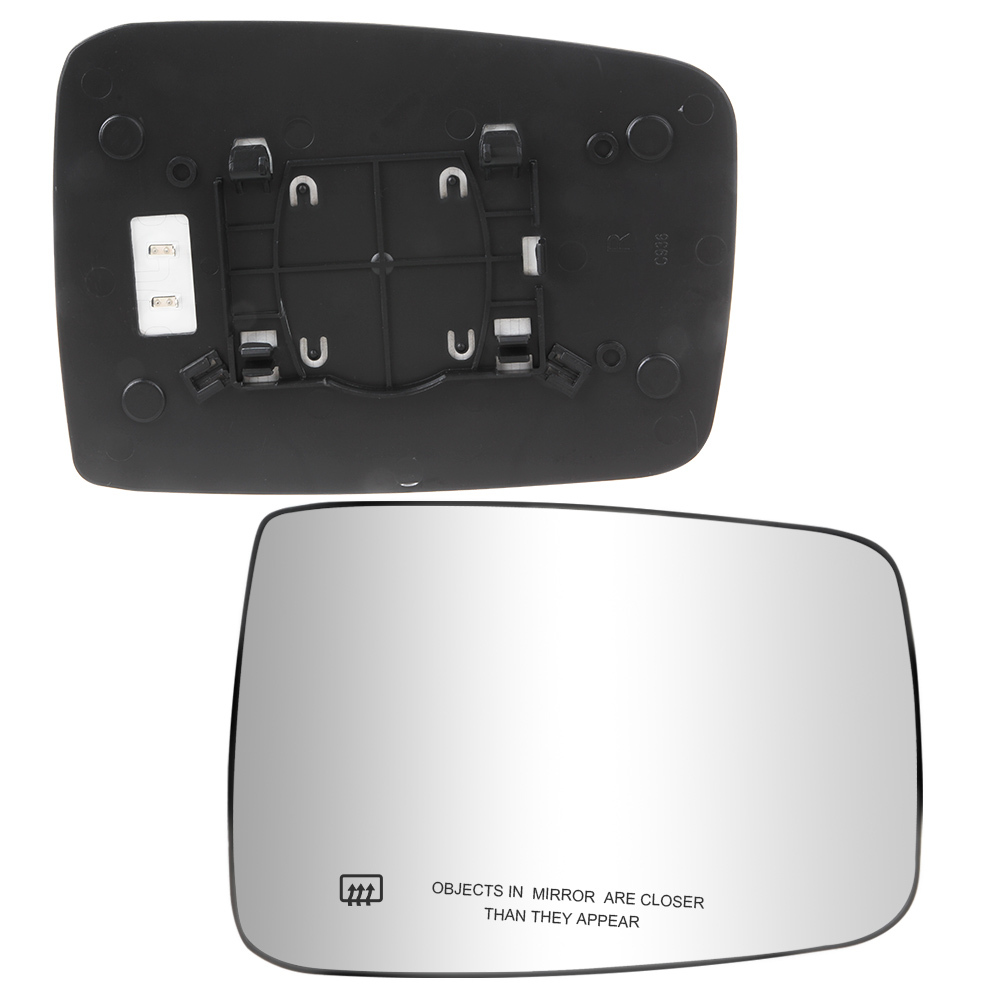 Side Heated Mirror With Rear Holder Side View Exterior Flat Mirror for 2009-2018 Dodge Ram 1500 2500 Replacement 68050299AA 68050298AA