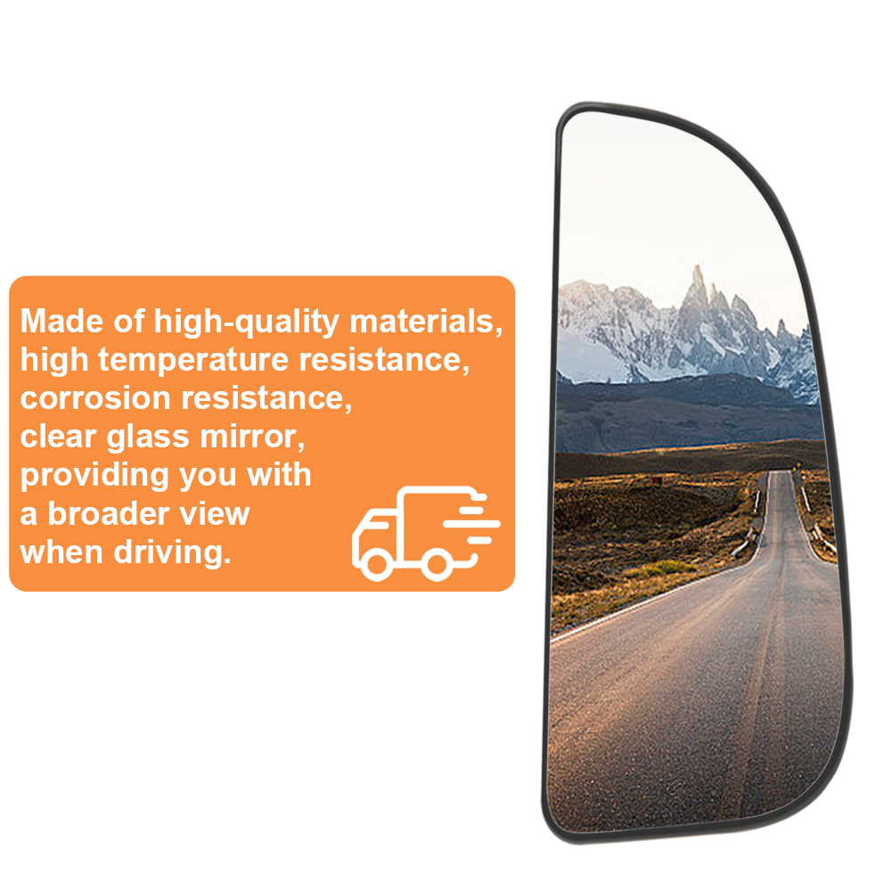 Side View Convex Lower Mirror Driver Left Side View Convex Mirror Backing Plate for 2009-2020 Dodge Ram 1500 2500 3500 4500 5500 Replacement 68067731AA 68067730AA