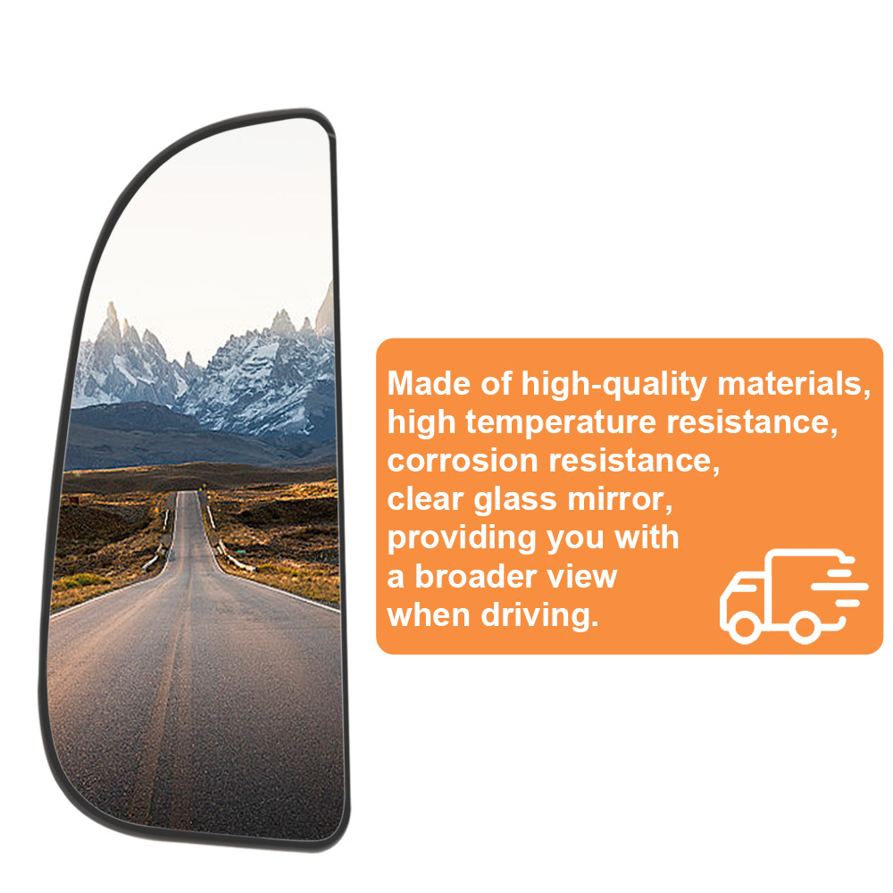 Side View Convex Lower Mirror Driver Left Side View Convex Mirror Backing Plate for 2009-2020 Dodge Ram 1500 2500 3500 4500 5500 Replacement 68067731AA 68067730AA