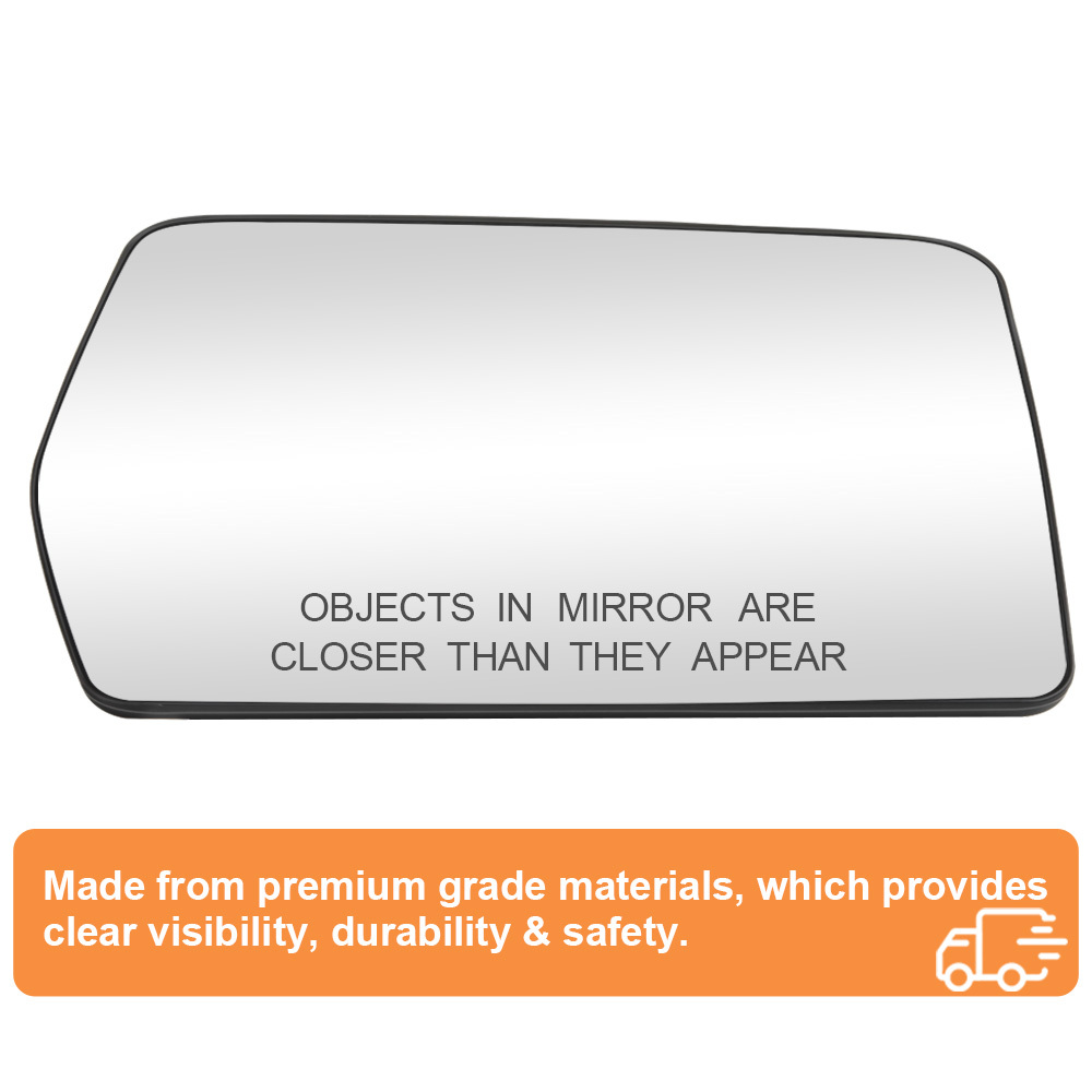 Side Heated Mirror Glass Replacement Compatible with 2004-2014 Ford F150 Mirror 4L3Z-17K707-DB 4L3Z-17K707-DA