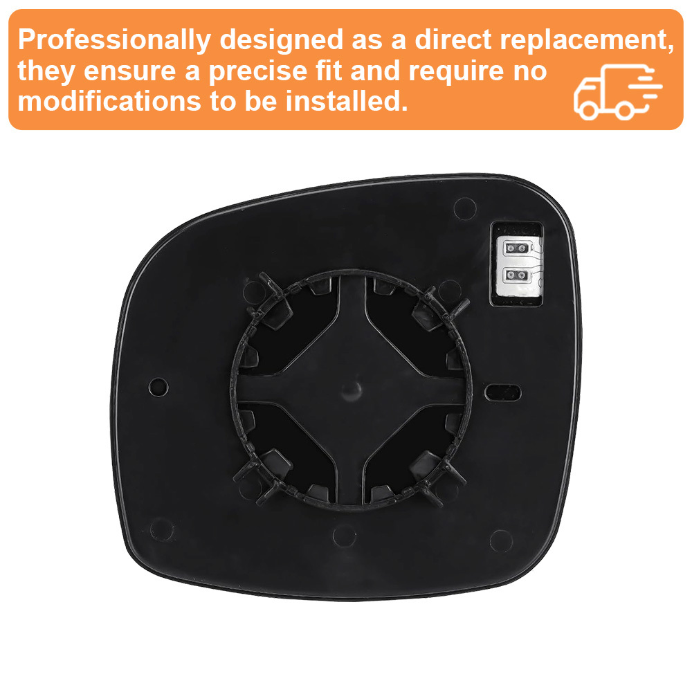 Side Heated Mirror Glass Replacement for 2008-2020 Dodge Grand Caravan 2008-2016 Chrysler Town & Country 2012-2015 RAM C/V 2009-2014 Volkswagen Routan 68026177AB 68026176AB