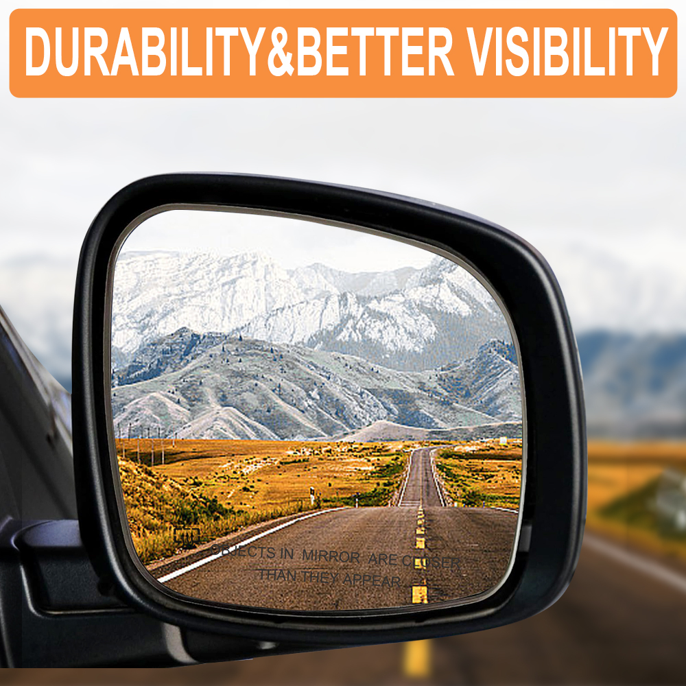 Side Heated Mirror Glass Replacement for 2008-2020 Dodge Grand Caravan 2008-2016 Chrysler Town & Country 2012-2015 RAM C/V 2009-2014 Volkswagen Routan 68026177AB 68026176AB