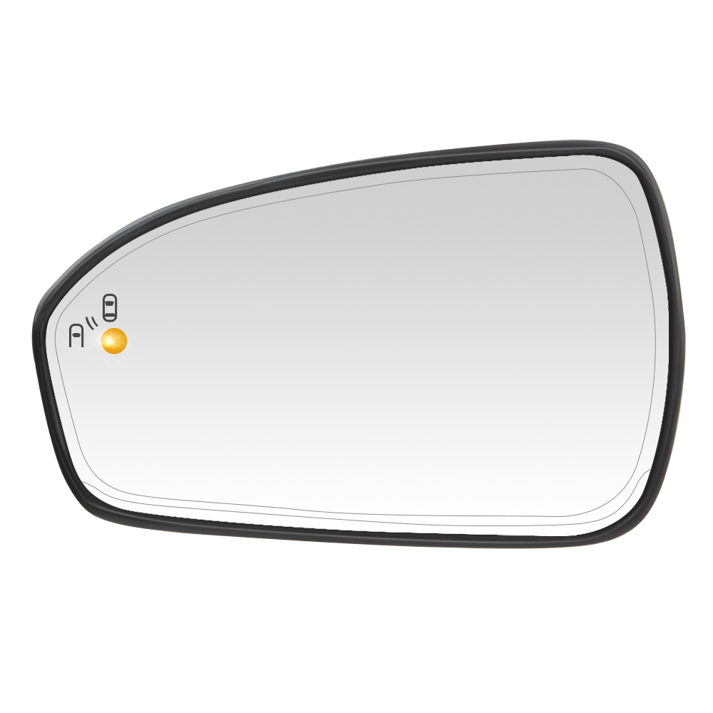 Side Door Heated Mirror Glass Replacement with Blind Spot Detection BLIS for Ford Fusion 2013 2014 2015 2016 2017 2018 2019 2020 2021 DS7Z17K707H DS7Z17K707C