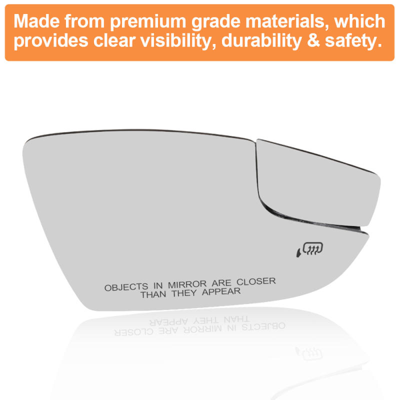 Side Heated Mirror Glass Replacement for Ford Focus 2012-2018 CM5Z-17K707-H CM5Z-17K707-G