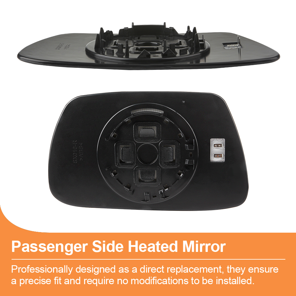 Side Heated Mirror Glass Replacement for Jeep Grand Cherokee 2005-2010 Side Mirror Glass with Rear Holder 5142875AA 5142874AA